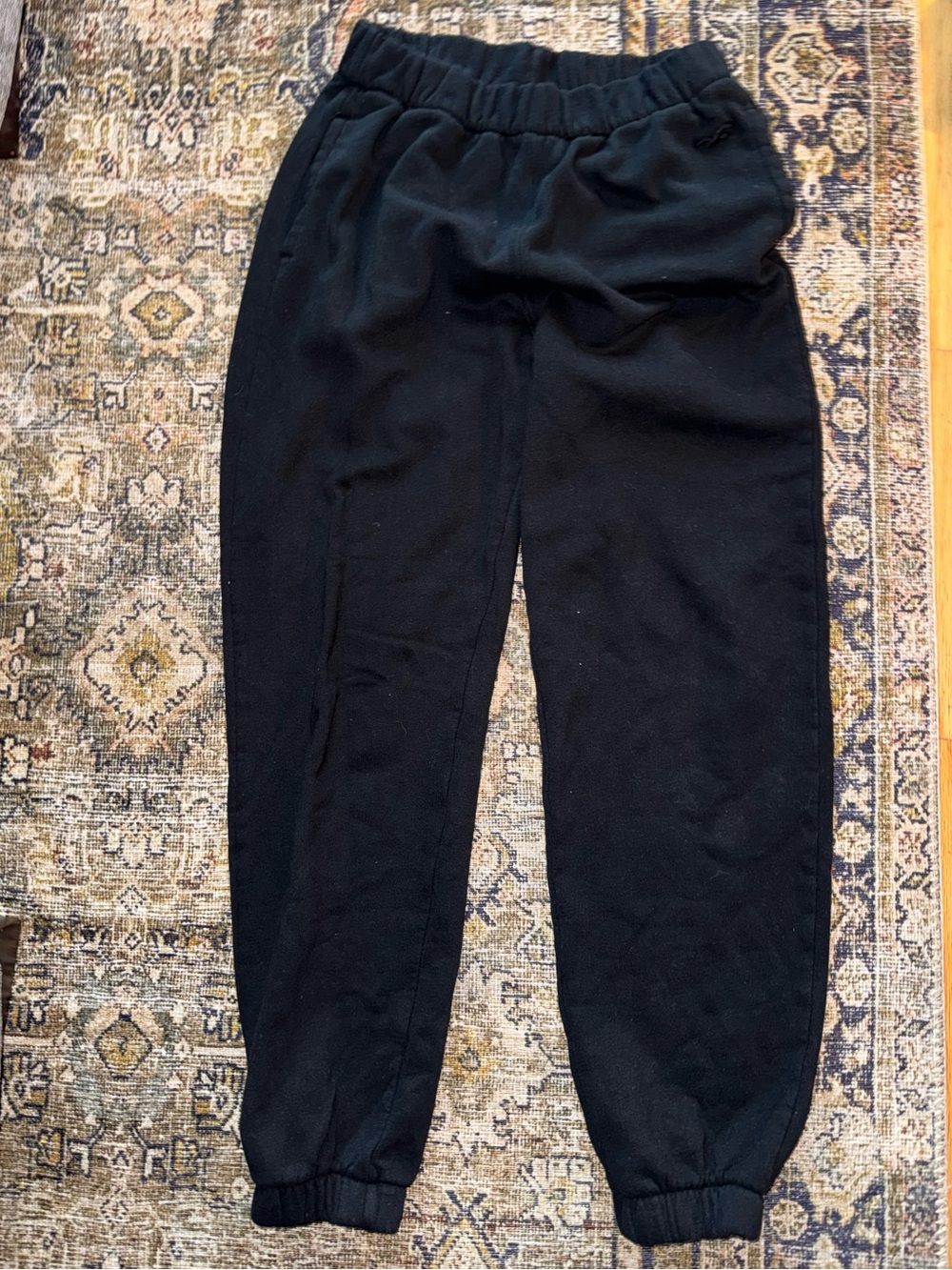 Hollister Black Fleece Jogger Pants